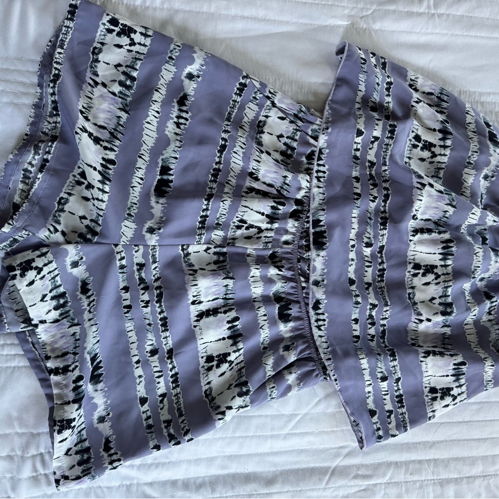 Elegant Purple Patterned Women's romper